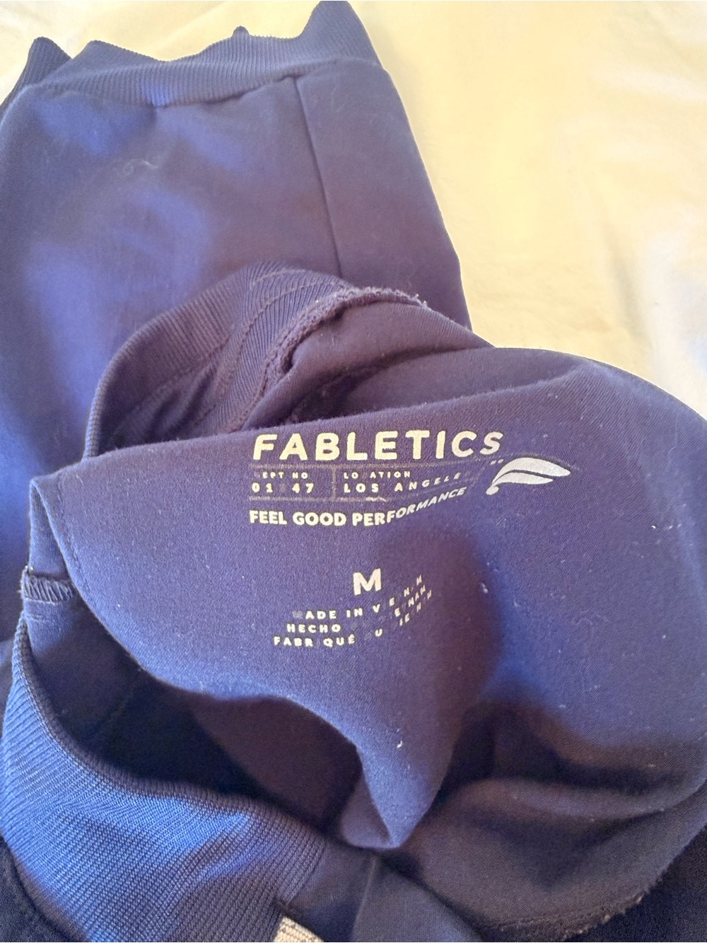 Fabletics Navy Scrub Set - Picture 2 of 2